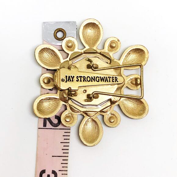 Jay Strongwater Miniature Picture Frame Pin Brooch - Picture 6 of 7